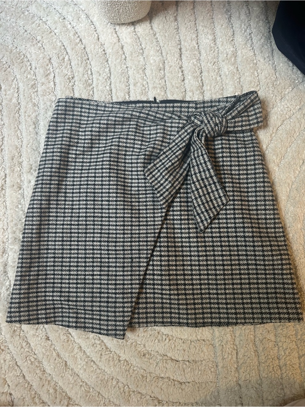 Wilfred Wrap Mini Skirt - Black & white